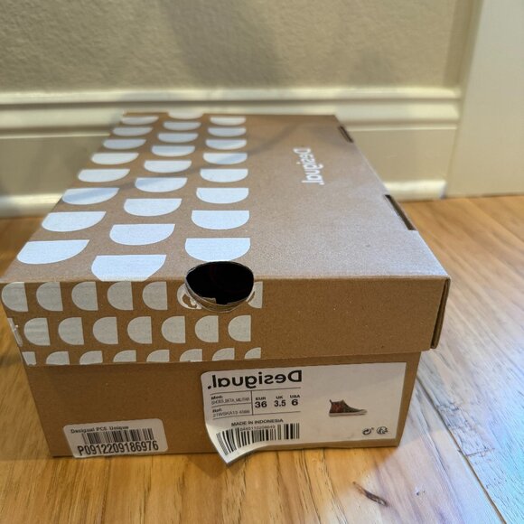 Desigual Camo Heart High-Top Sneakers – Women’s Size 6 - Picture 7 of 7